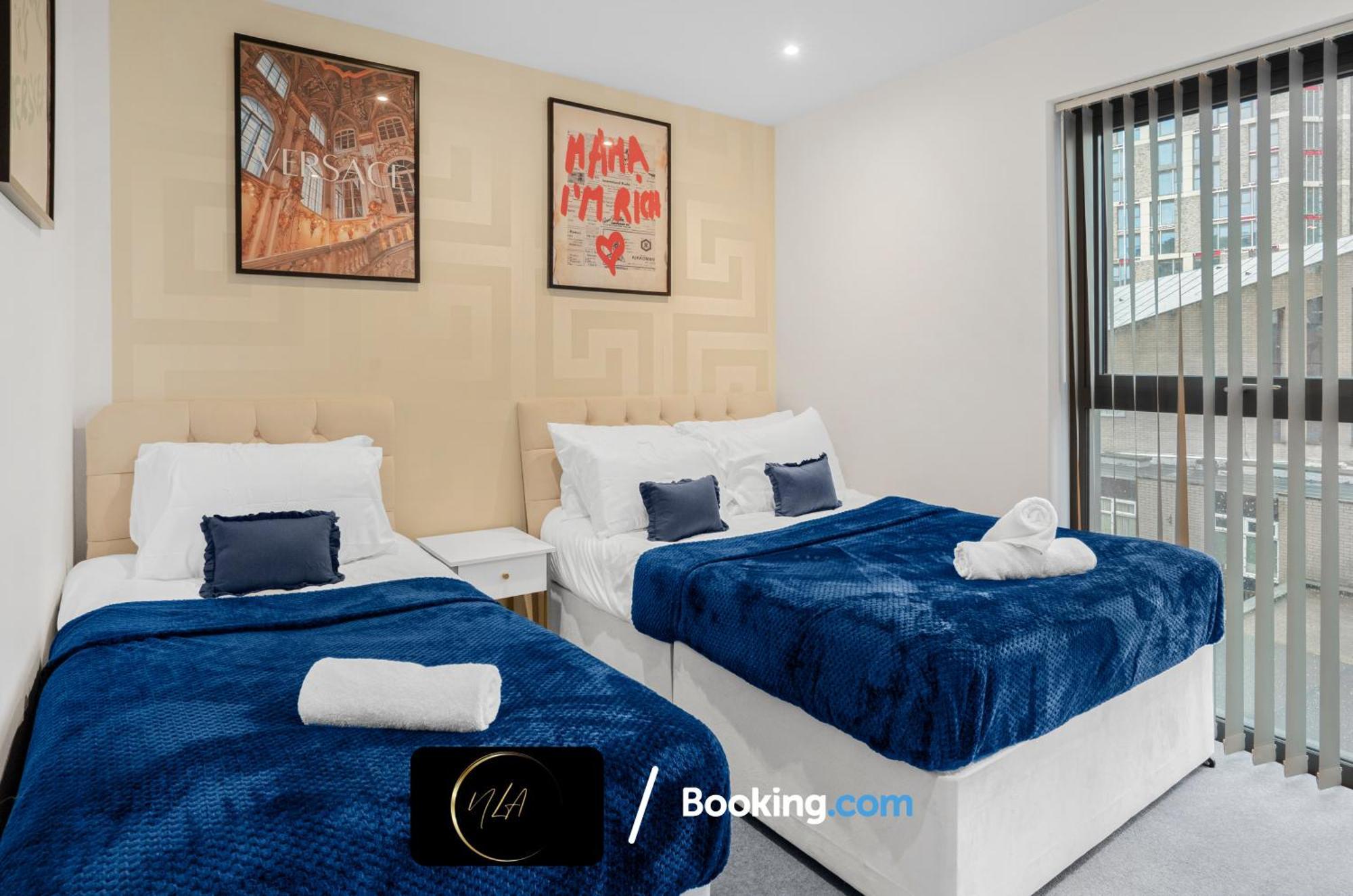 City Centre Apartment With Free Parking, 2 Bathrooms, Netflix And Wifi - Suitable For Contractors And Families - By Noor Luxury Accommodations Birmingam Exterior foto