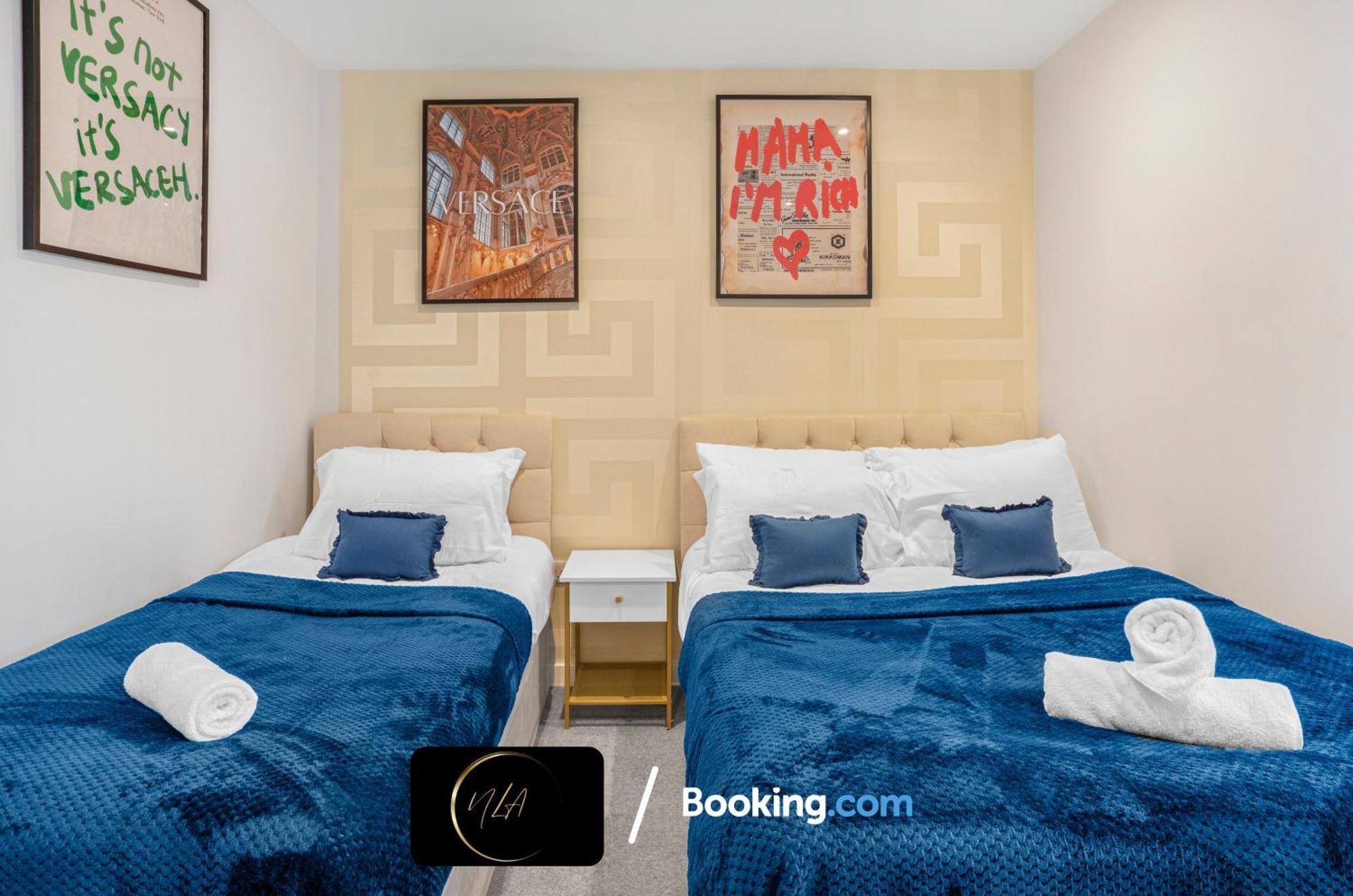 City Centre Apartment With Free Parking, 2 Bathrooms, Netflix And Wifi - Suitable For Contractors And Families - By Noor Luxury Accommodations Birmingam Exterior foto
