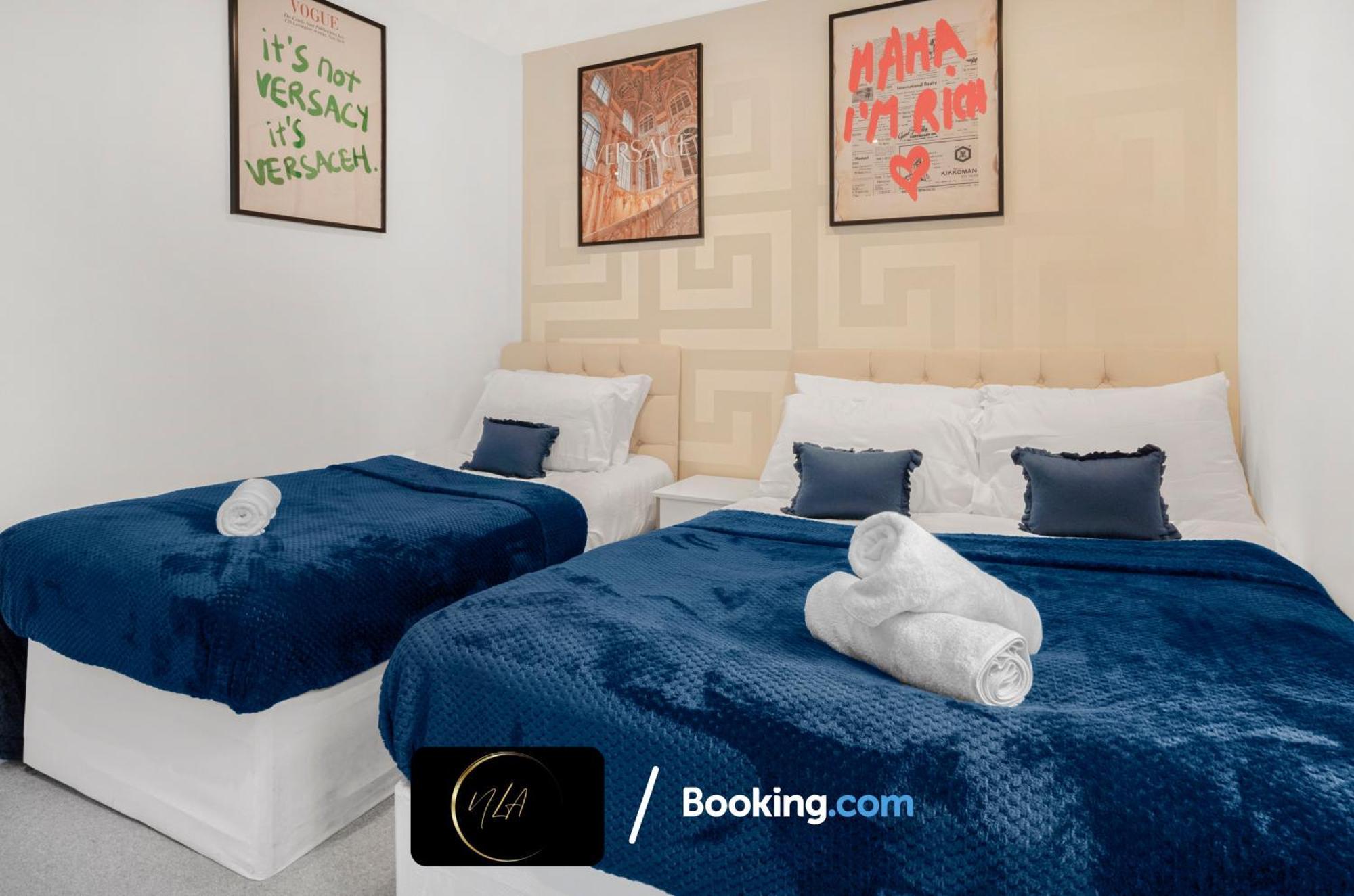 City Centre Apartment With Free Parking, 2 Bathrooms, Netflix And Wifi - Suitable For Contractors And Families - By Noor Luxury Accommodations Birmingam Exterior foto
